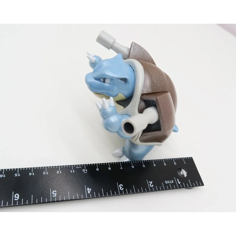 Pokemon Blastoise Action Figure Blue Pearlescent 3 Inch Articulated Cannons 2018